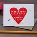 Crazy For You / Letterpress Printed Card