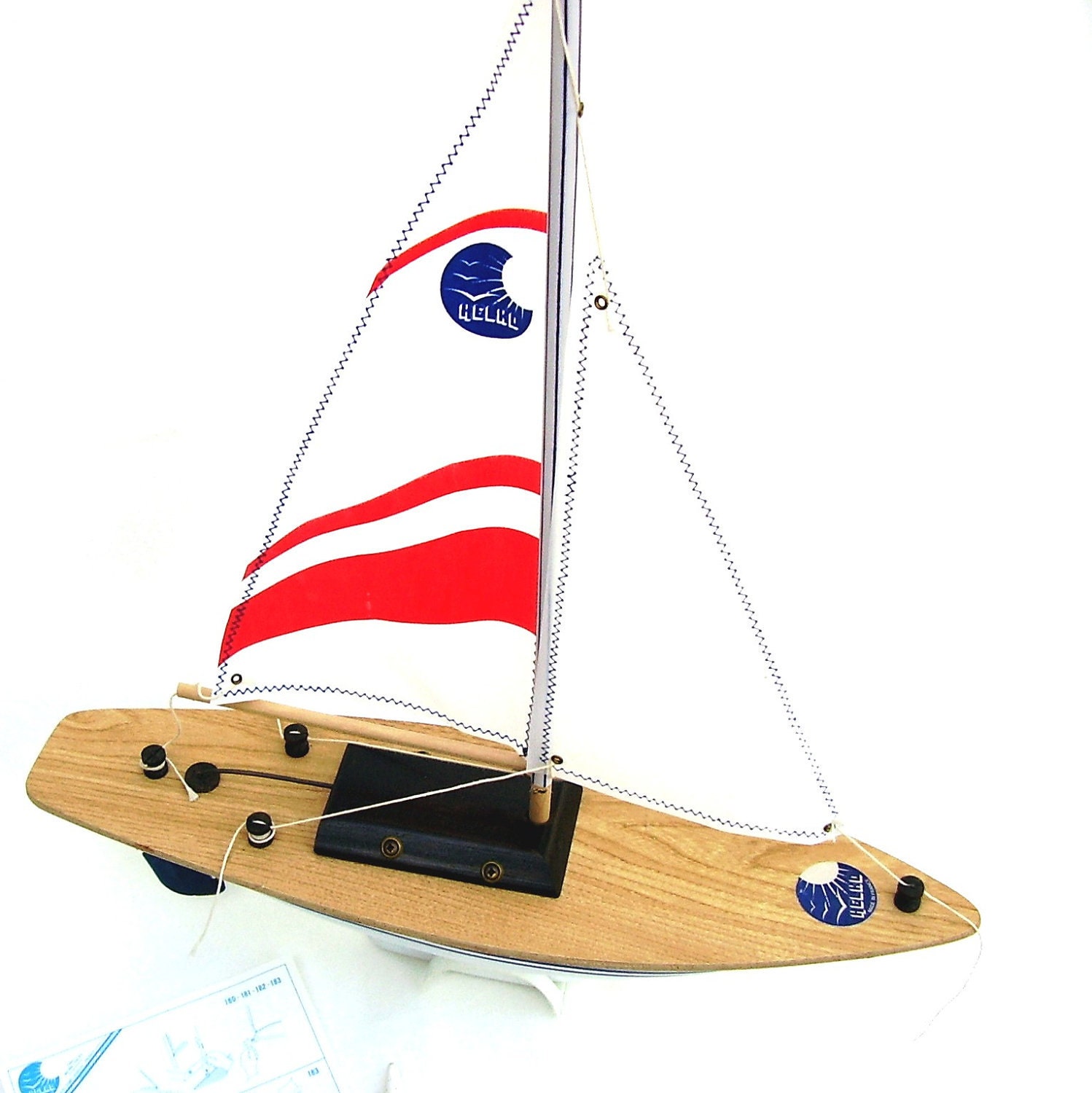 Vintage, Pond Boat, Voiliers, Helko, French, Nautical, Toy, Boats, NIB