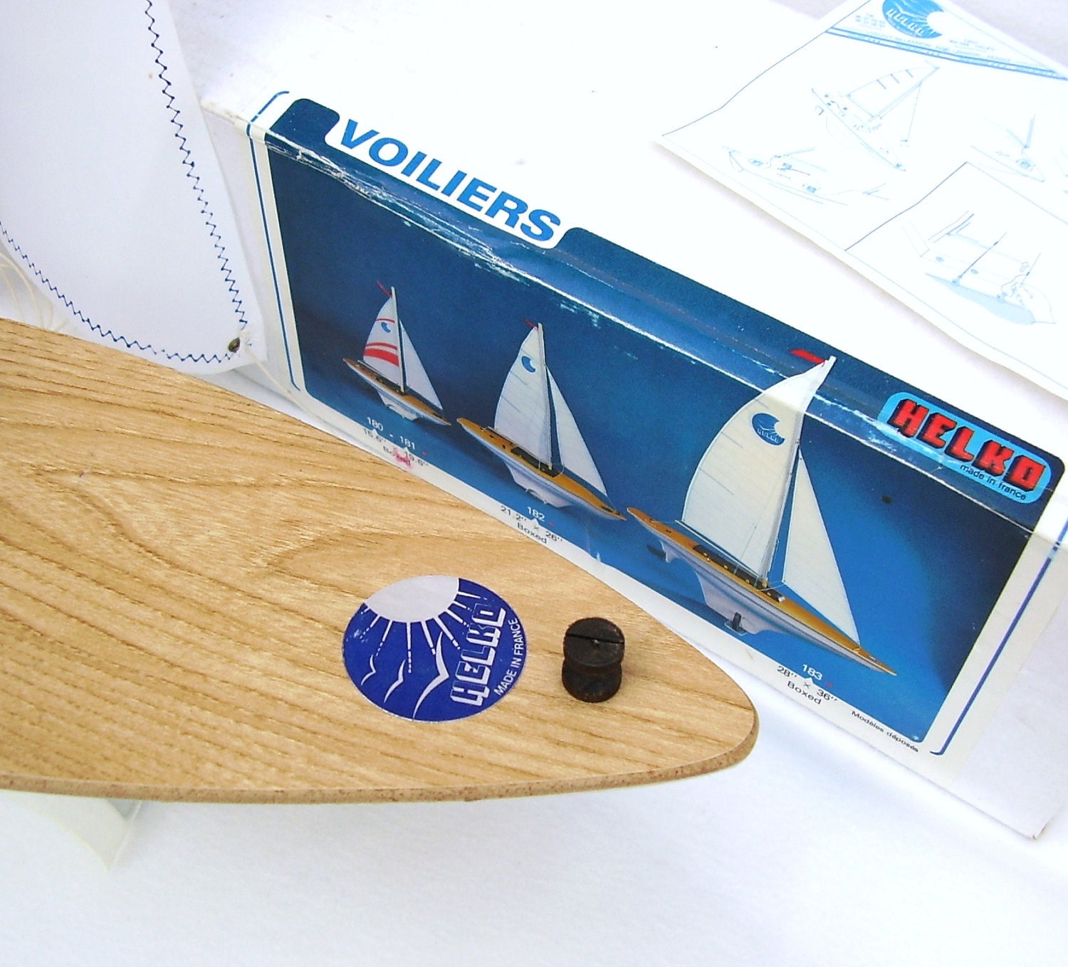 Vintage, Pond Boat, Voiliers, Helko, French, Nautical, Toy, Boats, NIB