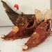 Fairy Shoes dark red copper and gold with maple leaf belong to Copper Chestnut Faerie