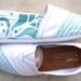 The Tiffany - Teal and White Custom TOMS