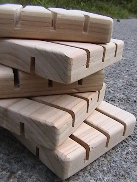 110 Standard Size Cedar Natural Wood Spa Soap Dish Bulk Pricing - No Discount codes, please.  Green