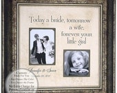 Wedding Frame Decoration Sign Personalized Frame Mat Bridal Shower Parents Wedding Party Thank You Gift ( 16 X 16 )