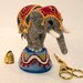 Circus Elephant Felted Pincushion. Made to Order.