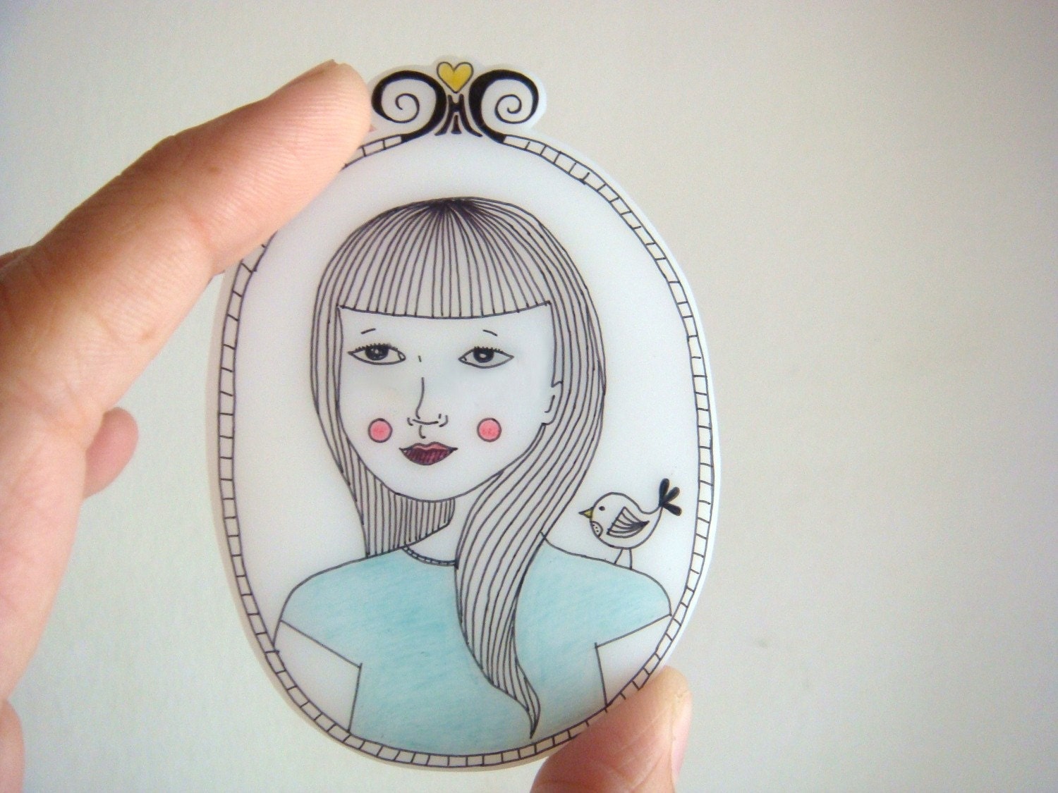 A Portrait of Penelope Brooch