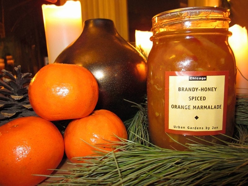 Brandy-Honey Spiced Orange Marmalade
