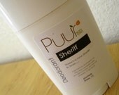 VEGAN Natural Deodorant - Sherrif Mens Luxury Deodorant - Gunpowder, Leather, Sandalwood 2.5 ounce