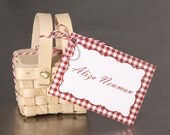 Wedding Place Cards  - Picnic Favor Tag - Escort Cards Custom Designed
