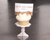 Wedding Place Cards  - Cupcake Sprinkle Tag  - Escort Cards Favor Tag Custom Designed