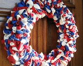 Patriotic Balloon Wreath READY TO SHIP