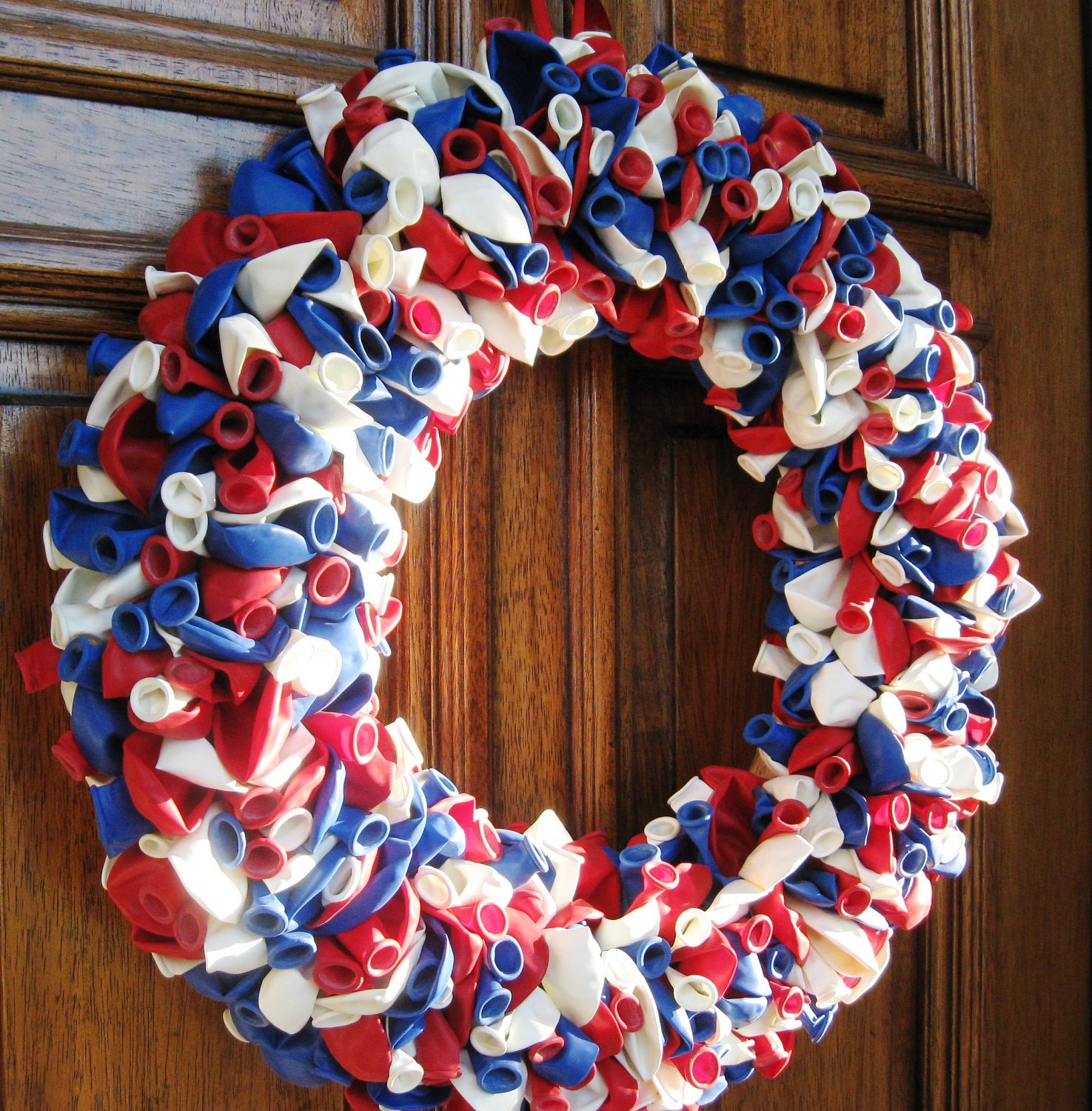 Patriotic Balloon Wreath READY TO SHIP