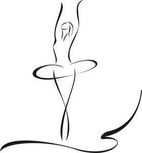 4' Tall Ballerina Dancing Vinyl Wall Decal Sticker