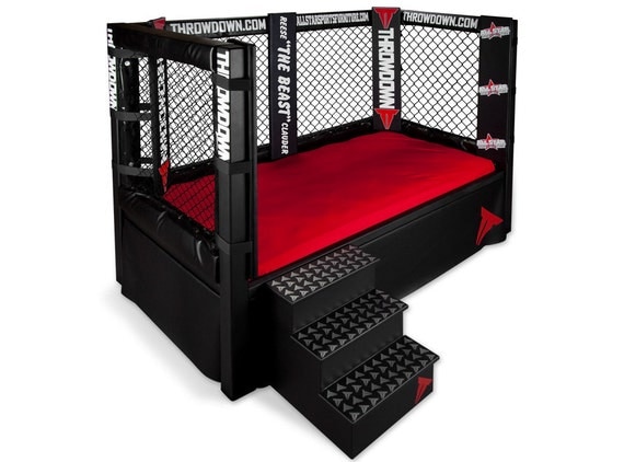 Throwdown MMA Cage Bed Sports Themed Furniture Twin, Full, Queen, King