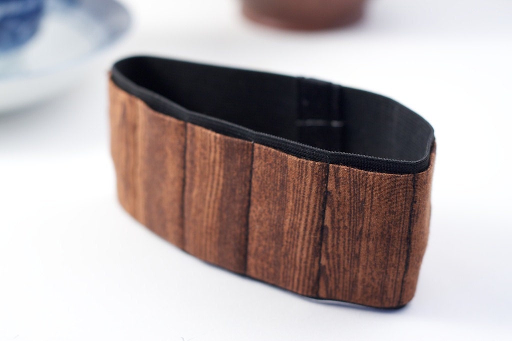 Alt Pencil Case / Journal Bandolier  / wood grain