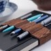 Alt Pencil Case / Journal Bandolier  / wood grain