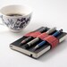 Alt Pencil Case / Mini Bandolier  / Red Stripes