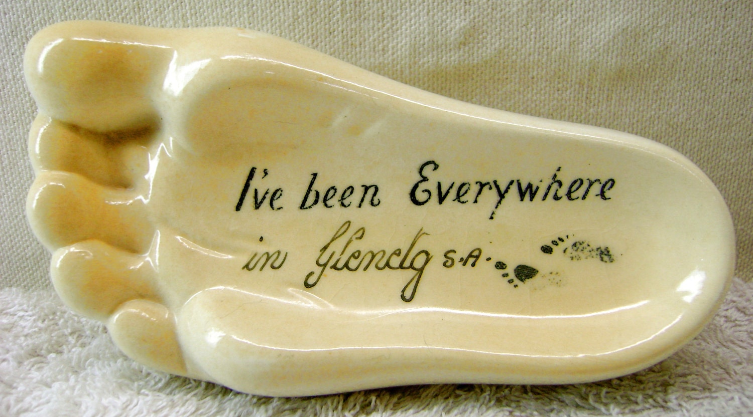 Novelty Ashtray - Foot - I've been Everywhere in Glenelg, Sa