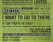 18x24 30 Rock LIZ LEMON Quotes Poster: Wisdom Of Liz Lemon