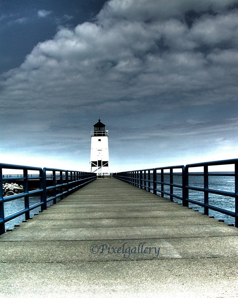 Charlevoix Lighthouse, Michigan  8x10 Surreal Giclee Print