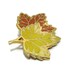 Hallmark Enameled Vintage Leaf Brooch Pin in Fall Colors