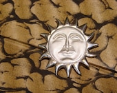 Sunny Days Sterling Silver Sun Brooch