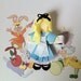 Alice In Wonderland inspired ribbon sculpture hair clip