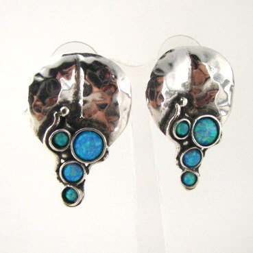 Hadar Jewelry Art Sterling Silver Opal Earrings (H 2663)Y