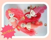 Patttern, Amigurumi Pattern, Mermaid Girl, PDF Amigurumi, Crochet Pattern, Tutorial, INSTANT DOWNLOAD