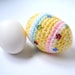Crochet Amigurumi Style Easter Egg - Pastel Yellow
