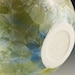 Round Crystalline Vase with Narrow Opening