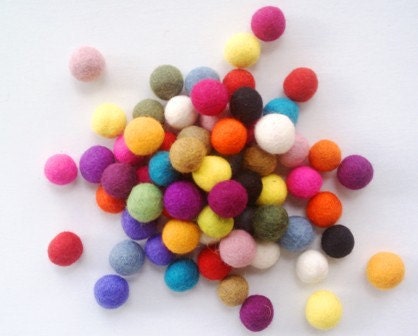 Wholesale 100 count 20mm Felted balls by YUMMI