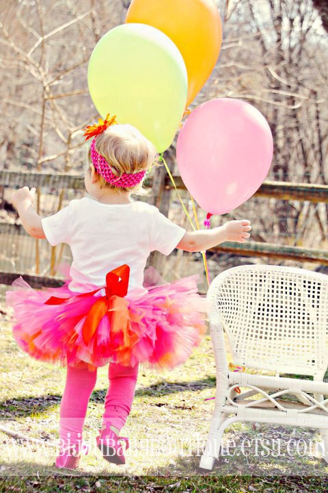 Infant Tutu Set, NB-24M, Orange Blossom