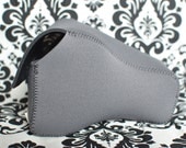 DSLR Camera Case - Charcoal Grey / black neoprene