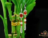 red carnelian earrings