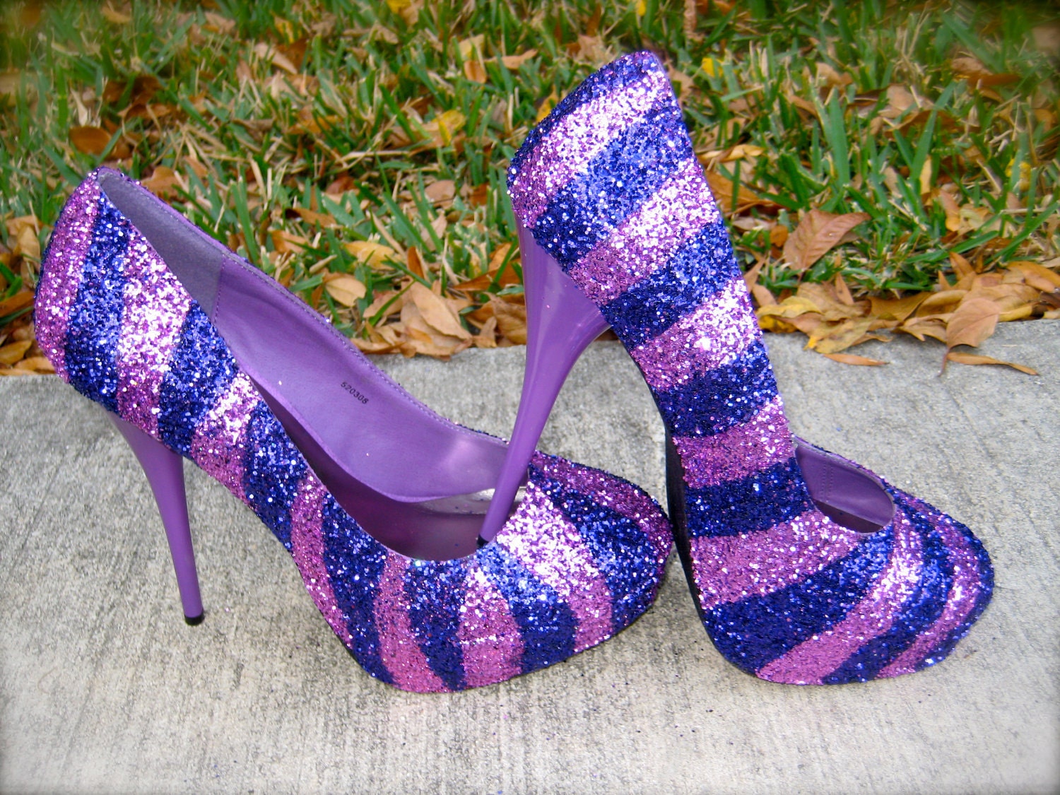 Pink & Purple Glitter Heels