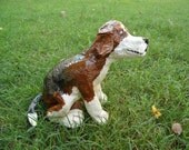 Beagle Dog Original Paper Sculpture