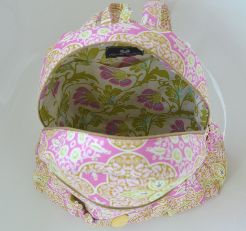 INSTANT DOWNLOAD - Lined Zippered Backpack PDF Sewing Pattern - Amy by ChrisW Designs