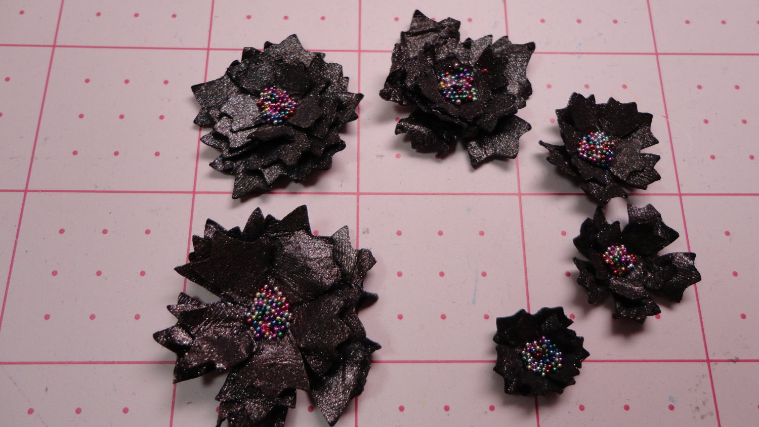 Rum Punch Tattered Chic Flowers, Embellishment, Cardmaking, Scrapbooking, Tag supplies