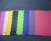 Large scalloped photo mat, Journalling Mat, scrapbooking, cardmaking