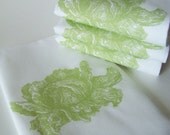 Vintage Etched Lettuce Napkins  - Set of FOUR
