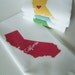 I Love California Napkins in Pop Color- Set of FOUR