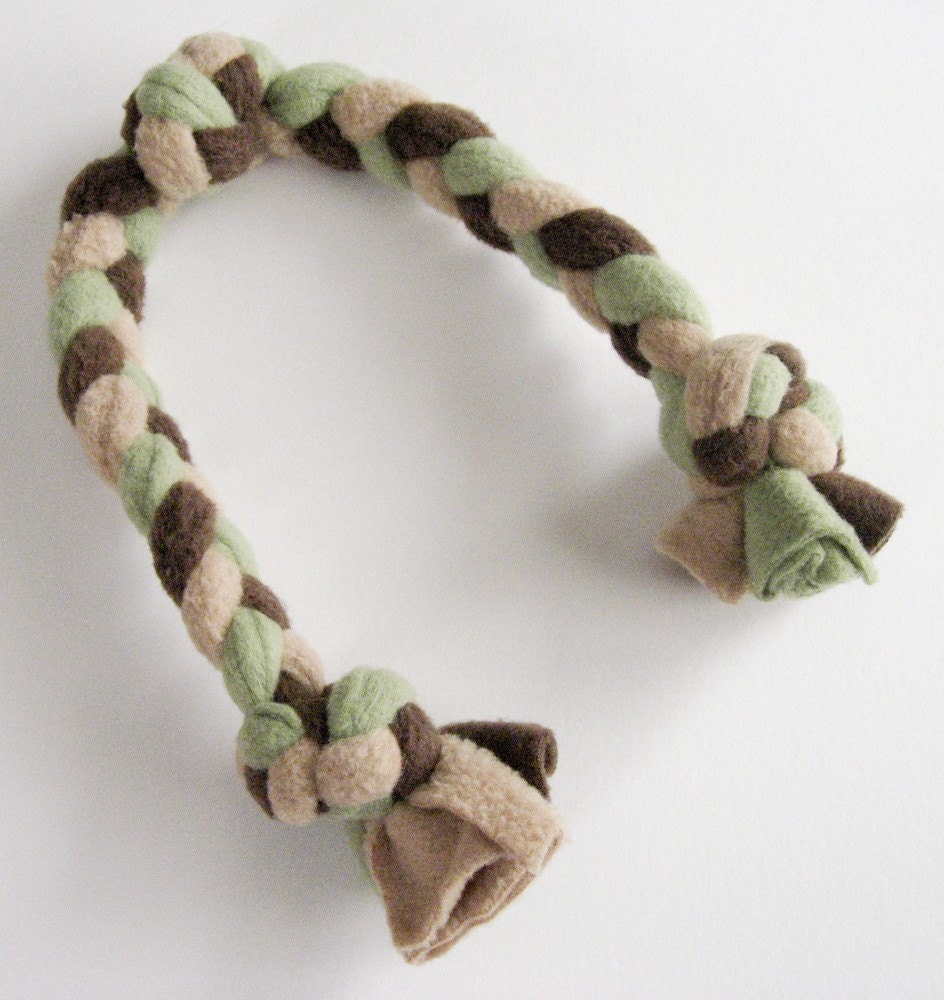Medium Braided Fleece Dog Toy, Assorted Colors