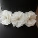 Ivory Bridal Sash, Wedding, Belt, Bridal Accessories, Satin Ribbon Sash, Beaded Bridal Sash, Flower Sash, White
