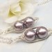 Like 2 Peas In A Pod Necklaces - SET OF 2 - 2 or 3 Pearls Choose Your Color Swarovski Pearls