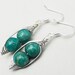 Two Peas In A Pod Silver Gemstone Earrings - Limited Edition Green Malachite  Earrings Ideal For Friends Famly Or Mothers