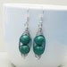 Two Peas In A Pod Silver Gemstone Earrings - Limited Edition Green Malachite  Earrings Ideal For Friends Famly Or Mothers