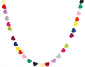 Hearts Garland XL - 28 hearts