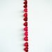 Crochet Red Hearts Garland L - 22 hearts