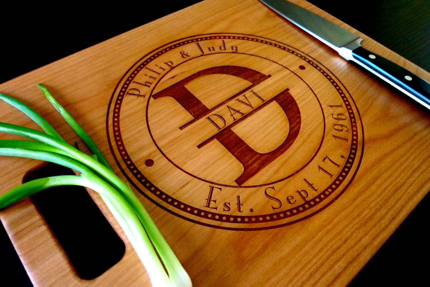 Personalized Cutting Board - Custom Engraved -12x15- Wedding Gift, Anniversary Gift, Housewarming