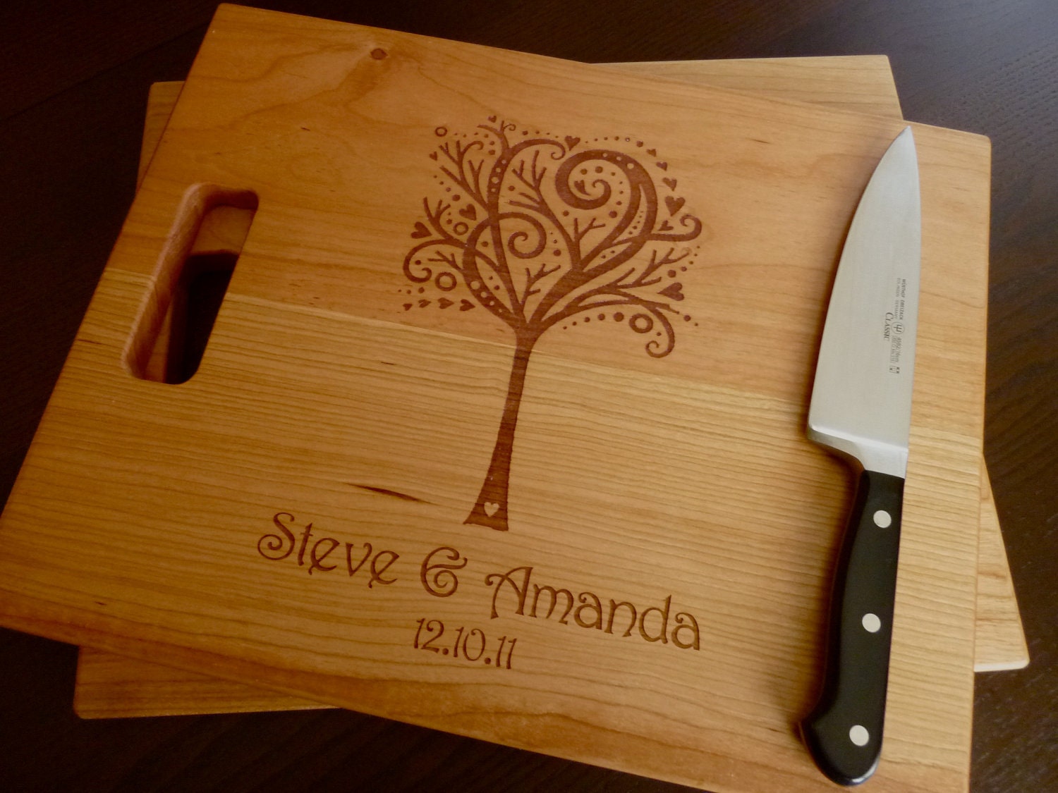 Personalized Gift - Cutting Board - Engraved and Personalized - 12" x 15"